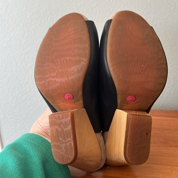 Camper black leather wedge sandals women’s size 38 EU (7.5-8 US) - Picture 9 of 9